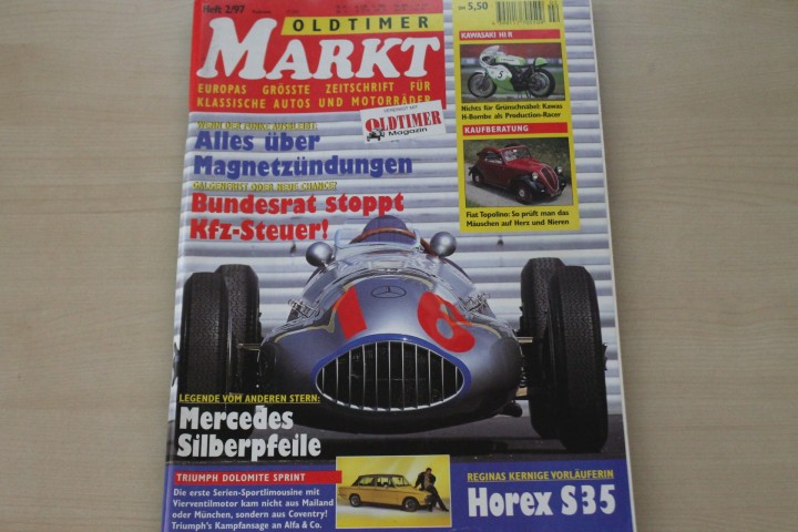Deckblatt Oldtimer Markt (02/1997)